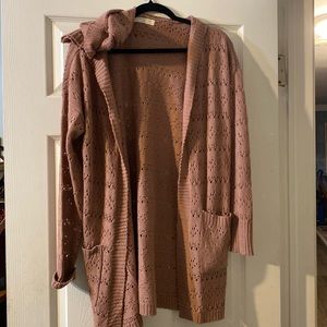 Full circle medium hooded sweater